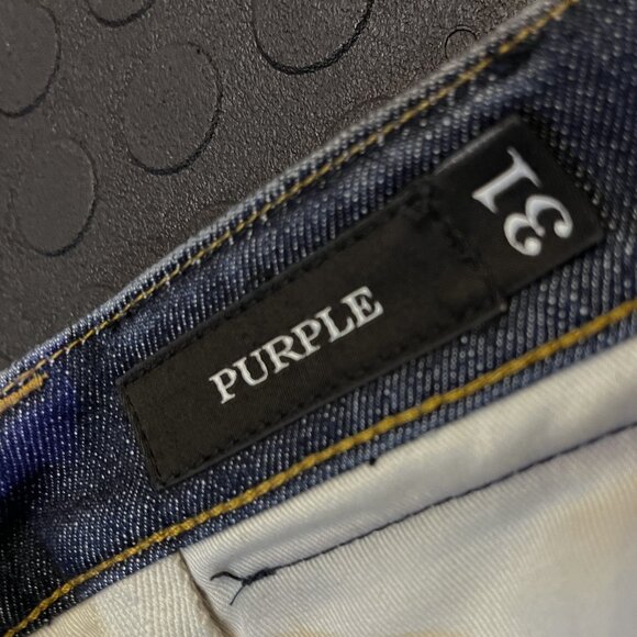 Purple P001 SKINNY Dark Indigo - Picture 2 of 5
